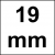 CHAVE COMBINADA 01 19MM (GEDORE)