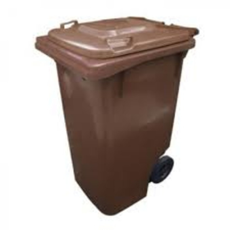 CONTENTOR C/ TAMPA 240 LITROS 03 MARROM (JSN)