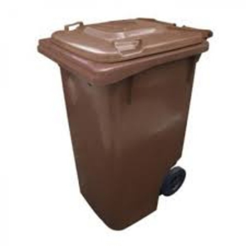 CONTENTOR C/ TAMPA 240 LITROS 03 MARROM (JSN)