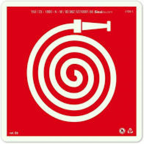 PLACA FOTOLU. AUTO EXTINGUÍVEL HIDRANTE 19,5 X 19,5 (DESTAK)