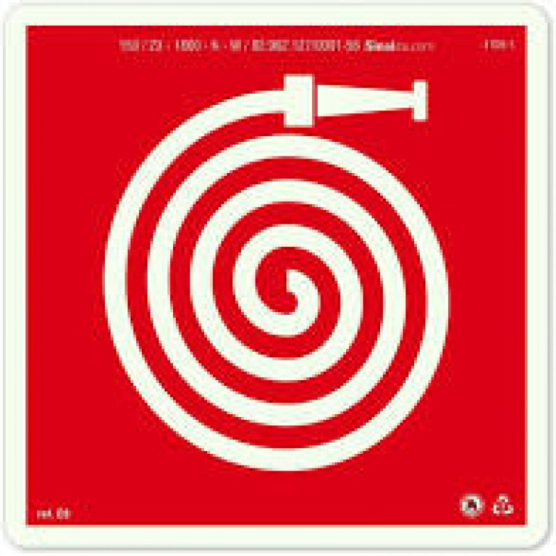 PLACA FOTOLU. AUTO EXTINGUÍVEL HIDRANTE 19,5 X 19,5 (DESTAK)