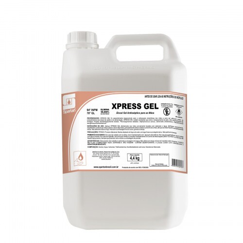 ÁLCOOL GEL ANTISSÉPTICO P/MÃOS XPRESS GEL 4,4L  (SPARTAN)