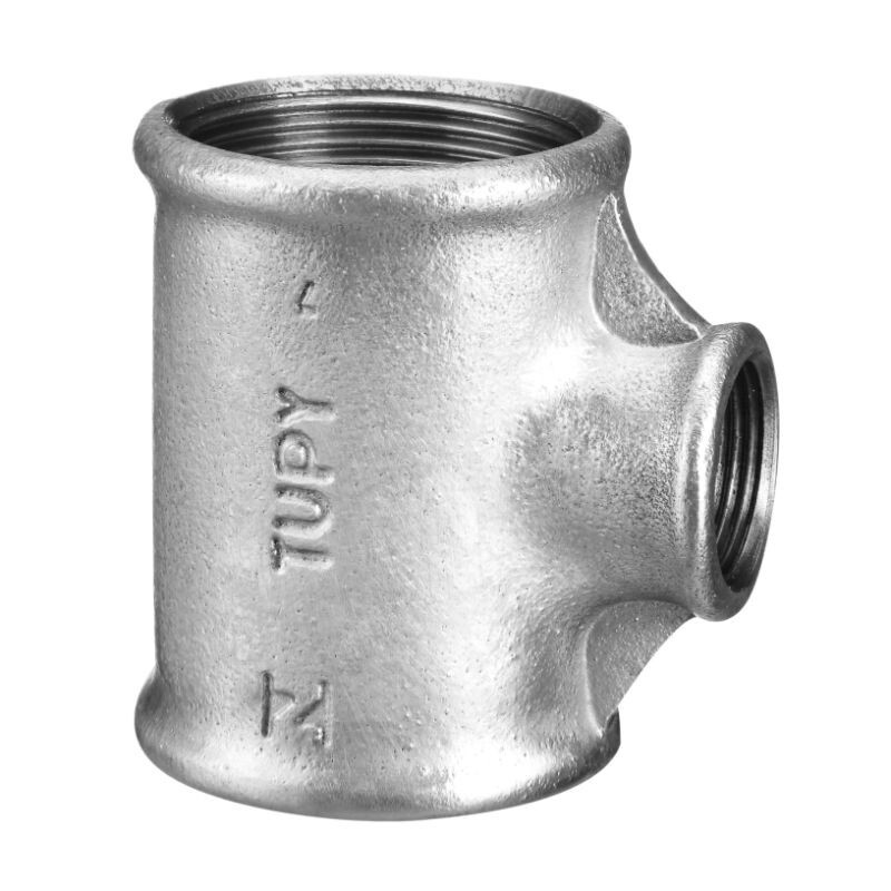 TÊ DE REDUÇÃO BSP 1 x 3/4" GALVANIZADO (TUPY)