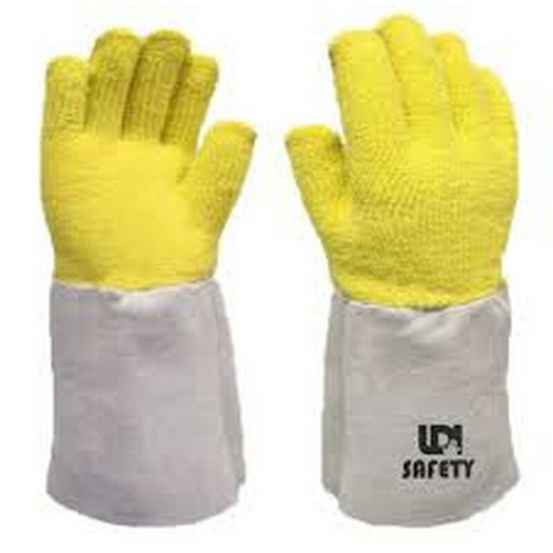 LUVA 12 TÉRMICA ALTA TEMPERATURA EM ARAMIDA C/GRAFATEX 350ºC EN388 2444X CANO 40 CM TAM.10 C.A 42900 (LDI SAFETY)