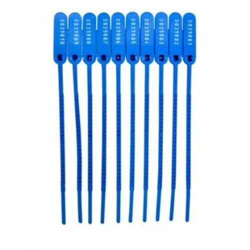 LACRE DE POLIPROPILENO 230MMX5MM AZUL NUMERADO C/100 UNIDADES (ZENITH)