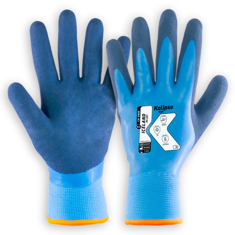 LUVA 15 RISCO TÉRMICO ICELAND 09 PARA ALTA E BAIXA TEMPERATURA IMPERMEÁVEL TAM G C.A. 51035(KALIPSO)