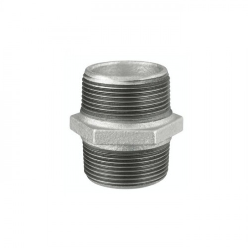NIPLE COM ROSCA DUPLO 2.1/2" GALVANIZADO (MECH)