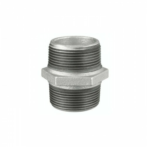 NIPLE COM ROSCA DUPLO 2.1/2" GALVANIZADO (MECH)