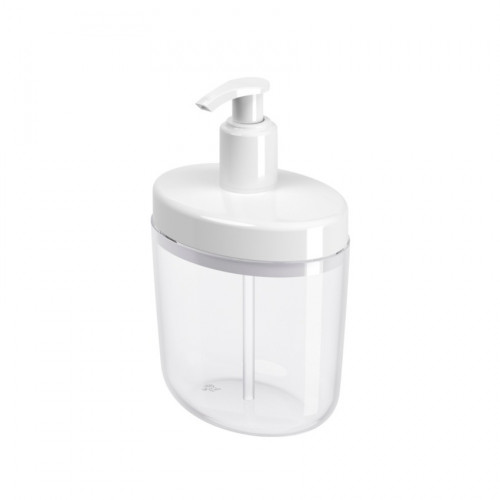 DISPENSER PLÁSTICO P/ÁLCOOL GEL MOD. COZA NT EXP20 C/VÁLVULA PUMP 450 ML (BRINOX)