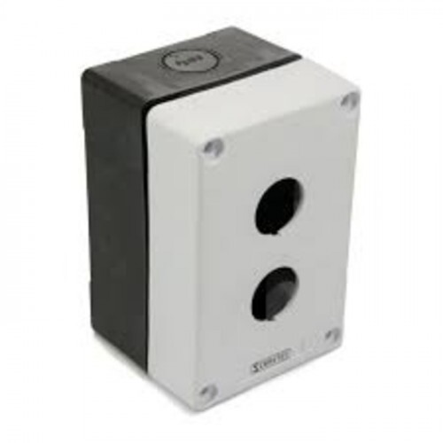 CAIXA PLASTICA BOX BOTOEIRA P/COMANDO BX2 COM FUROS 22MM BL2