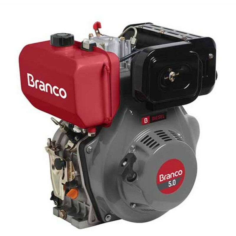 MOTOR DIESEL BD-5.0  5 CV PARTIDA ELÉTRICA EIXO H P.E (BRANCO)
