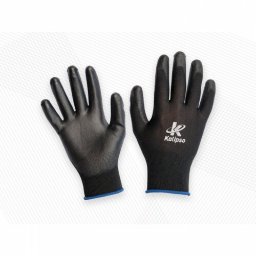 LUVA 02 MALHA POLIÉSTER REVESTIDA EM POLIURETANO 09 PUB+ TAM G  EN388 2021X C.A 48758  (MEDIX).