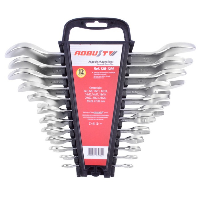 JOGO DE CHAVE FIXA 06A32MM C/12  ( GEDORE )