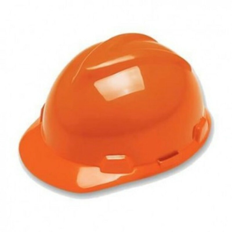 CAPACETE SEGURANCA 02 LARANJA C/CARNEIRA E JUGULAR 311865 (MSA)