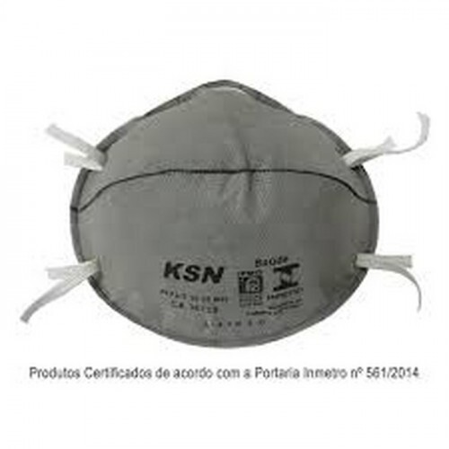 RESPIRADOR 01 PFF2 CONCHA 30.05 MH C/CARVÃO S/VÁLVULA CONTRA AGENTES BIOLÓGICOS GASES E ODORES C.A 38139 (KSN)