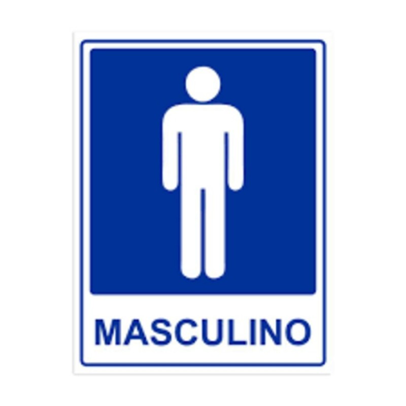 PLACA PVC BANHEIRO W/C MASCULINO 20X15 (MULTPLACAS)