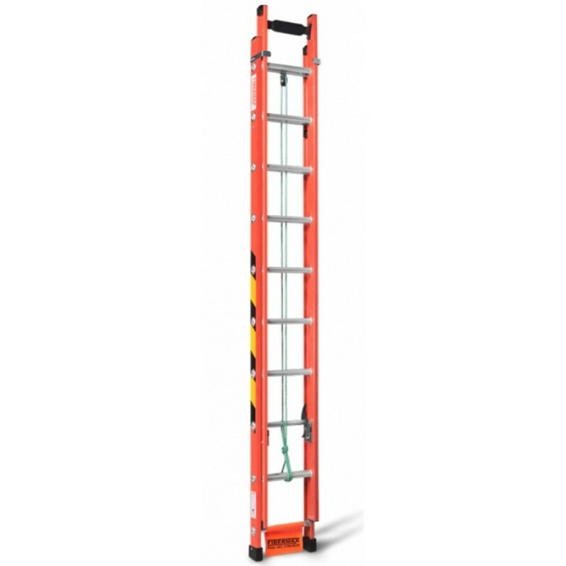 ESCADA EXTENSIVA FIBRA 4,80 A 8,10MT EAFV-26 24,70KG 0,38X0,15X4,80