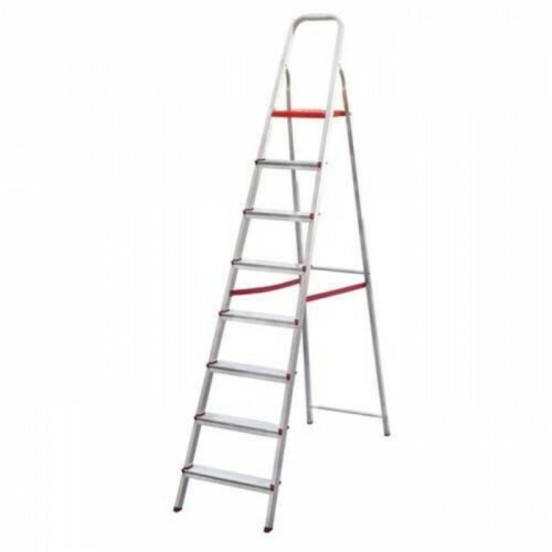 ESCADA RESIDENCIAL ALUMINIO 08 DEGRAUS