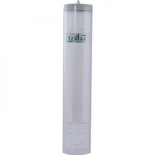 SUPORTE P/COPO DESCARTÁVEL CAFÉ AZUL TRANSPARENTE (TRILHA)