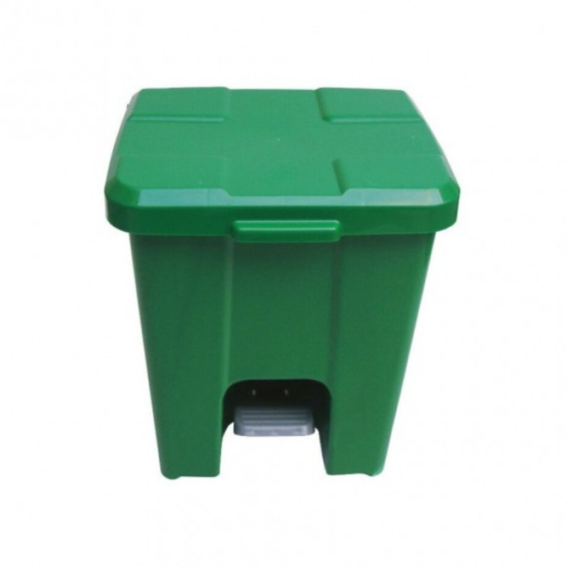LIXEIRA COM PEDAL 15 LITROS VERDE (JSN)