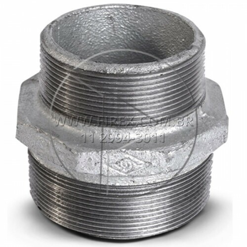 NIPLE DUPLO 3/4 X 1/2" GALVANIZADO