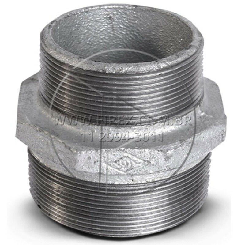 NIPLE DUPLO 3/4 X 1/2" GALVANIZADO