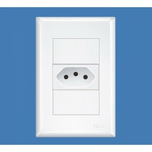 TOMADA EMBUTIR 2PINOS +TERRA SISTEMA X 10A 250V NBR 14136 (FAME)
