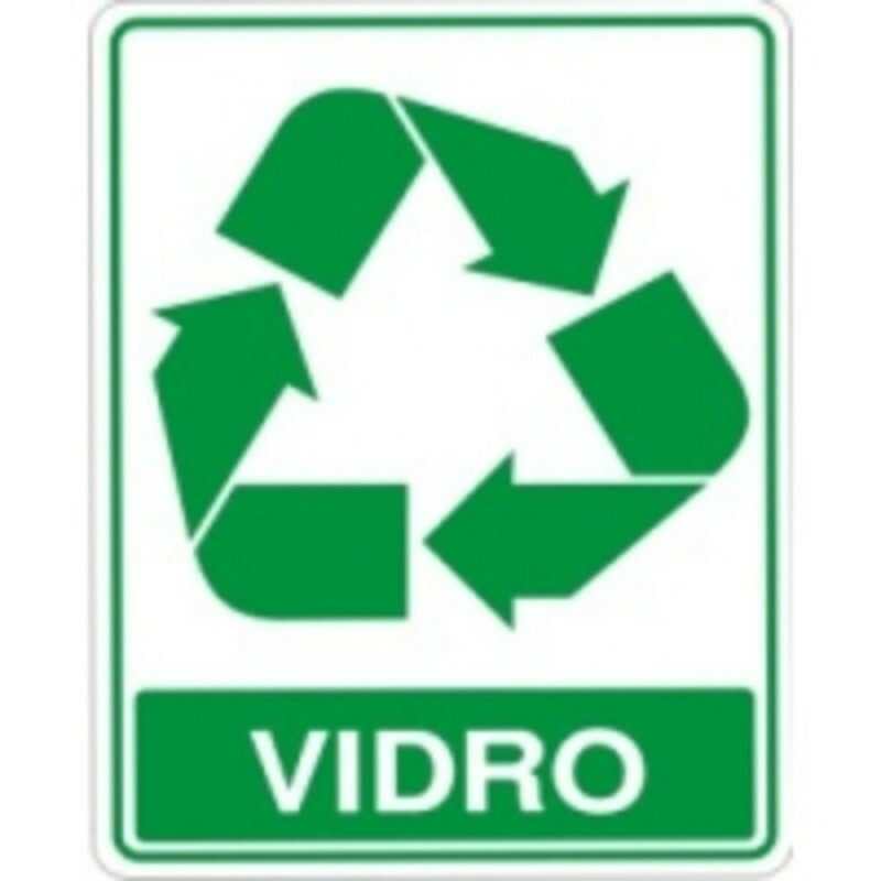 ADESIVO PARA COLETA SELETIVA VIDRO (MULTPLACAS)