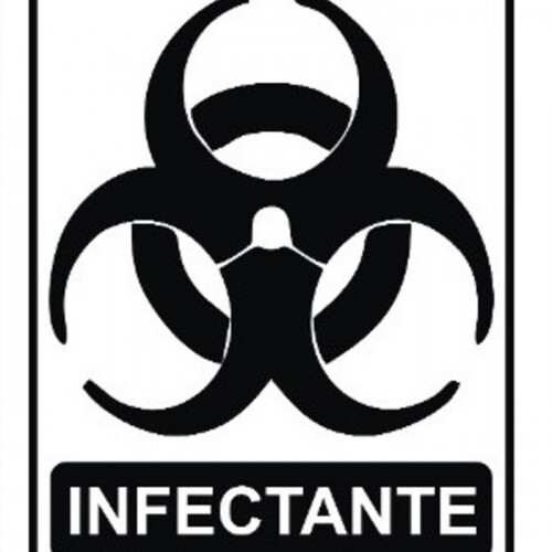ADESIVO PARA COLETA SELETIVA LIXO INFECTANTE (MULTPLACAS)