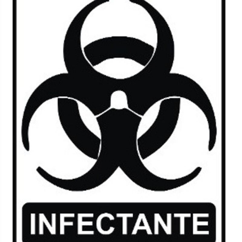 ADESIVO PARA COLETA SELETIVA LIXO INFECTANTE (MULTPLACAS)