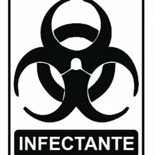 ADESIVO PARA COLETA SELETIVA LIXO INFECTANTE (MULTPLACAS)