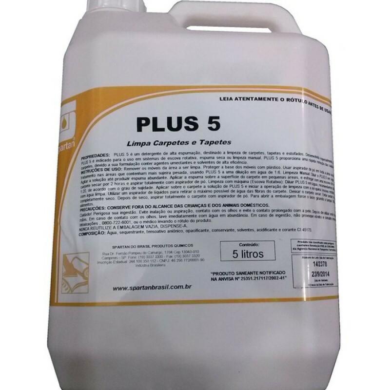SHAMPOO P/ CARPETES PLUS-5 5 Lts (SPARTAN)