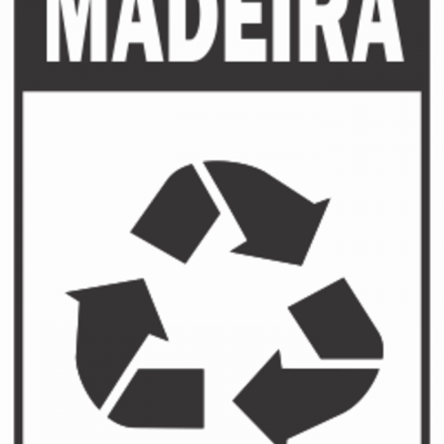ADESIVO COLETA SELETIVA MADEIRA (MULTPLACAS)