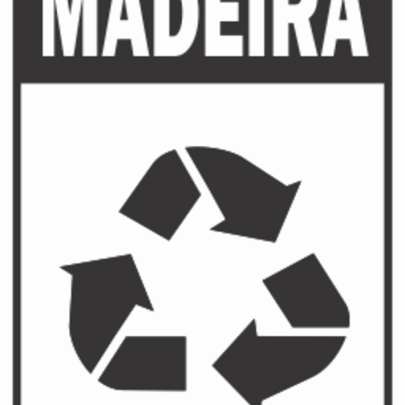 ADESIVO COLETA SELETIVA MADEIRA (MULTPLACAS)