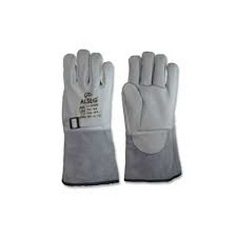 LUVA 07 VAQUETA PETROLEIRA MISTA VTPH CANO 15CM COBERTURA C/FIVELA TAM 10 EN388 2144 C.A 47694 (ALSEG)