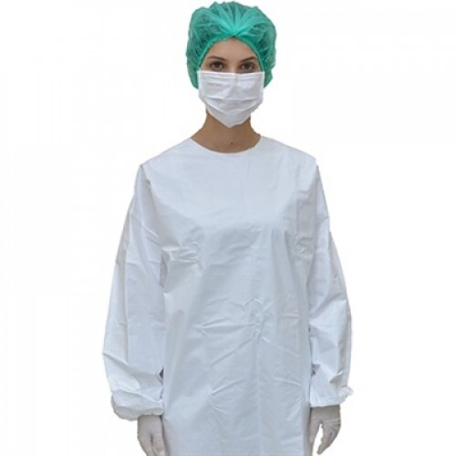 AVENTAL HOSP. POLIURETANO TIPO CAPOTE BRANCO REUTILIZAVEL GRAM.60 2 LAV. C/ANVISA (STEELFLEX)