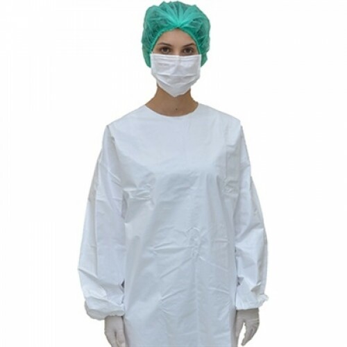 AVENTAL HOSP. POLIURETANO TIPO CAPOTE BRANCO REUTILIZAVEL GRAM.60 2 LAV. C/ANVISA (STEELFLEX)