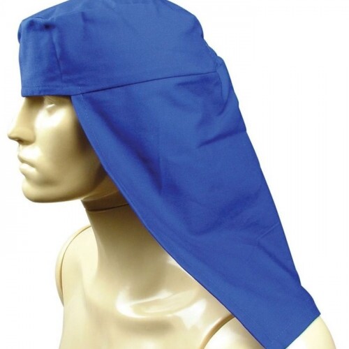 CAPUZ SOLDADOR AZUL EM BRIM MODELO ARABE
