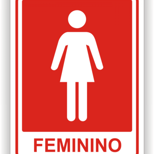 PLACA PVC BANHEIRO W/C FEMININO 20X15 (MULTPLACAS)