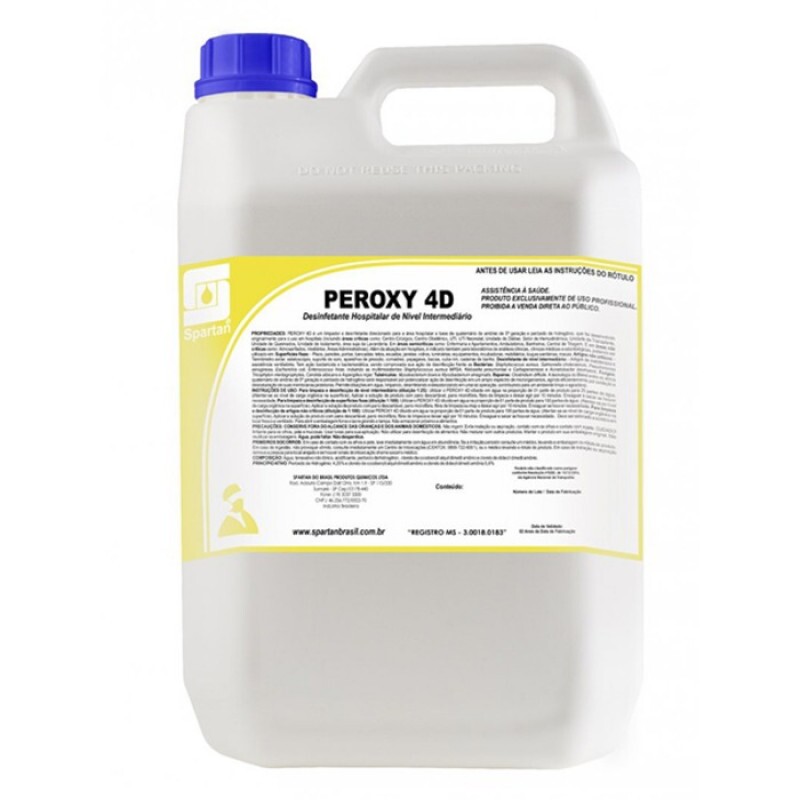 DESINFETANTE HOSPITALAR PEROXY 4D 5Lts (SPARTAN)