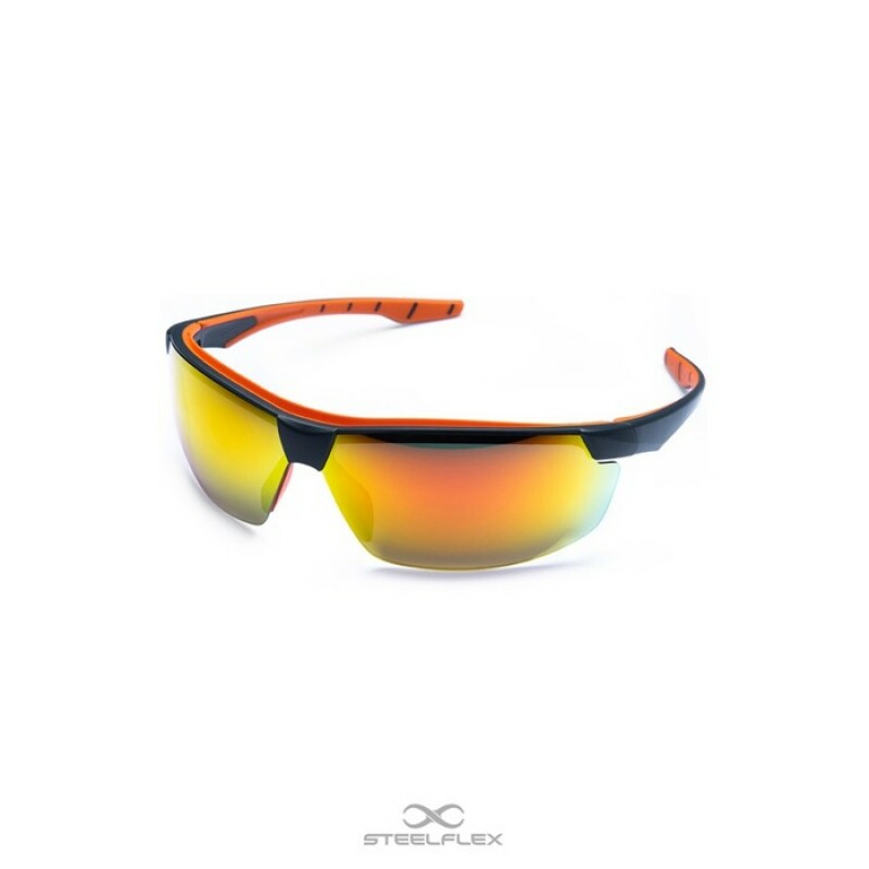 OCULOS SEG. NEON VERMELHO (STEEFLEX)