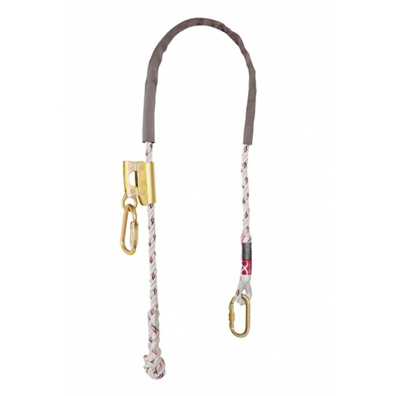 TALABARTE POSICIONAMENTO MOD.STFCQTL0548 EM CORDA POLIAMIDA 14MM NBR 15834 C/REG. INOX P/CINTO (STEELFLEX)