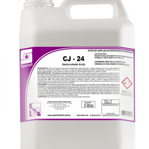 LIMPADOR DESINCRUSTANTE CJ-24  5LTs (SPARTAN)
