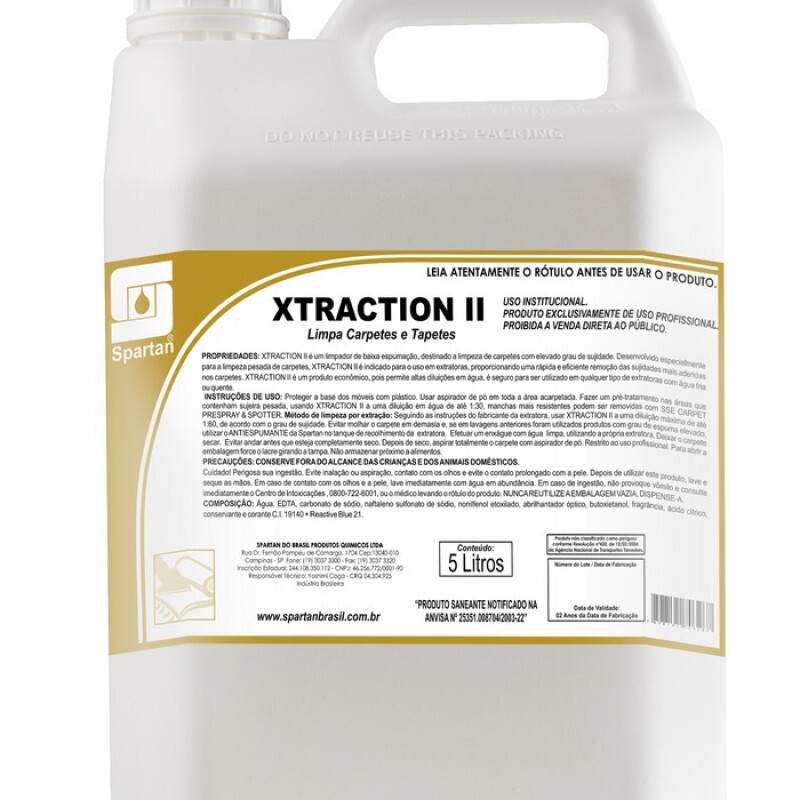 LIMPADOR XTRACTION II 5LTs (SPARTAN)