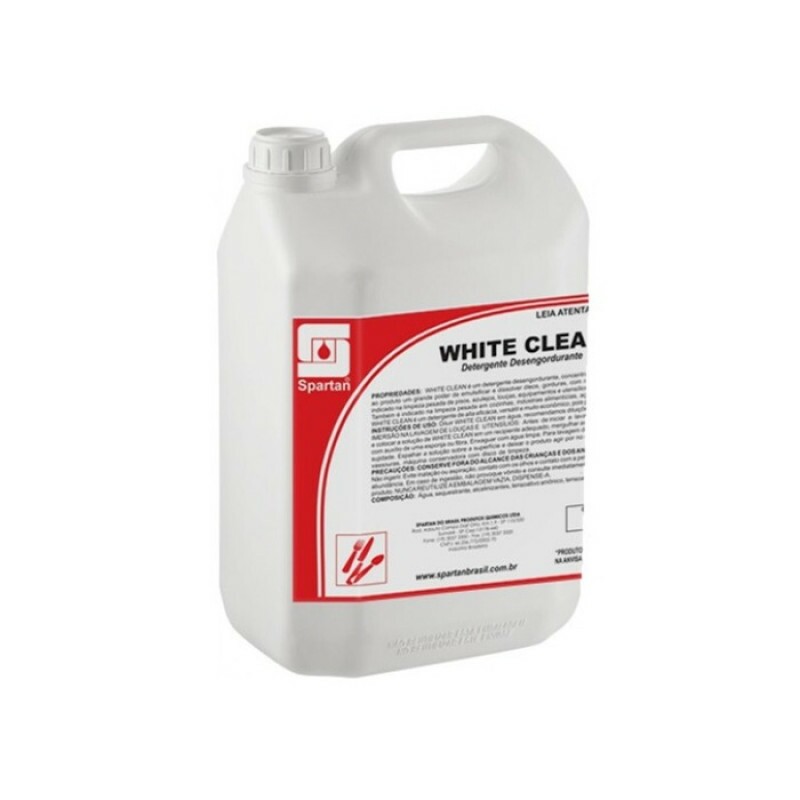DETERGENTE E DESENGORDURANTE NEUTRO WHITE CLEAN  5LTs (SPARTAN)