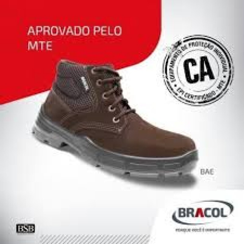 BOTINA 33 Nº40 C/CADARÇO NOBUCK BI DENS MARROM BAE (BRACOL)