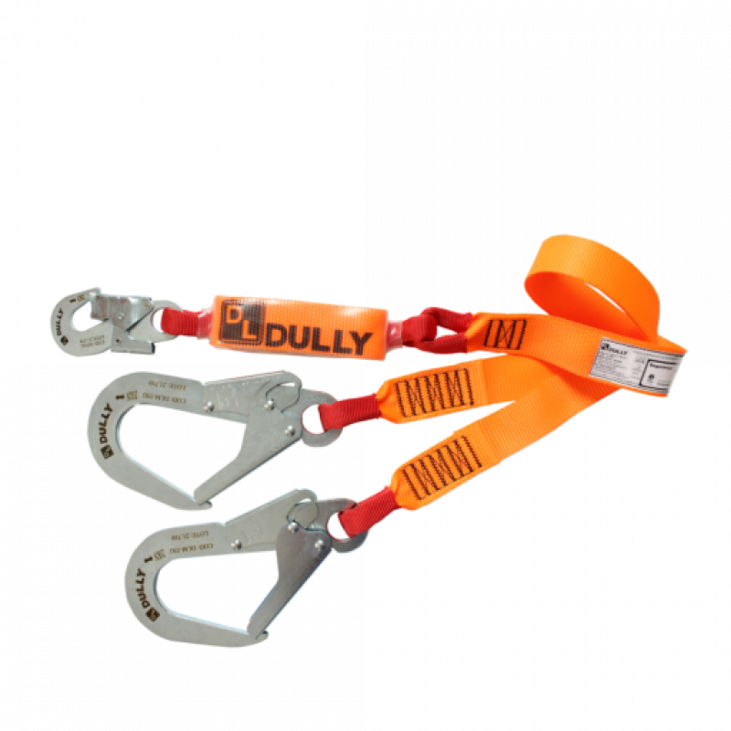 TALABARTE FITA DUPLA TIPO Y MOSQ. 55MM MOD.DLTABS-02 C/ABS S/PROLONGADOR (DULLY)