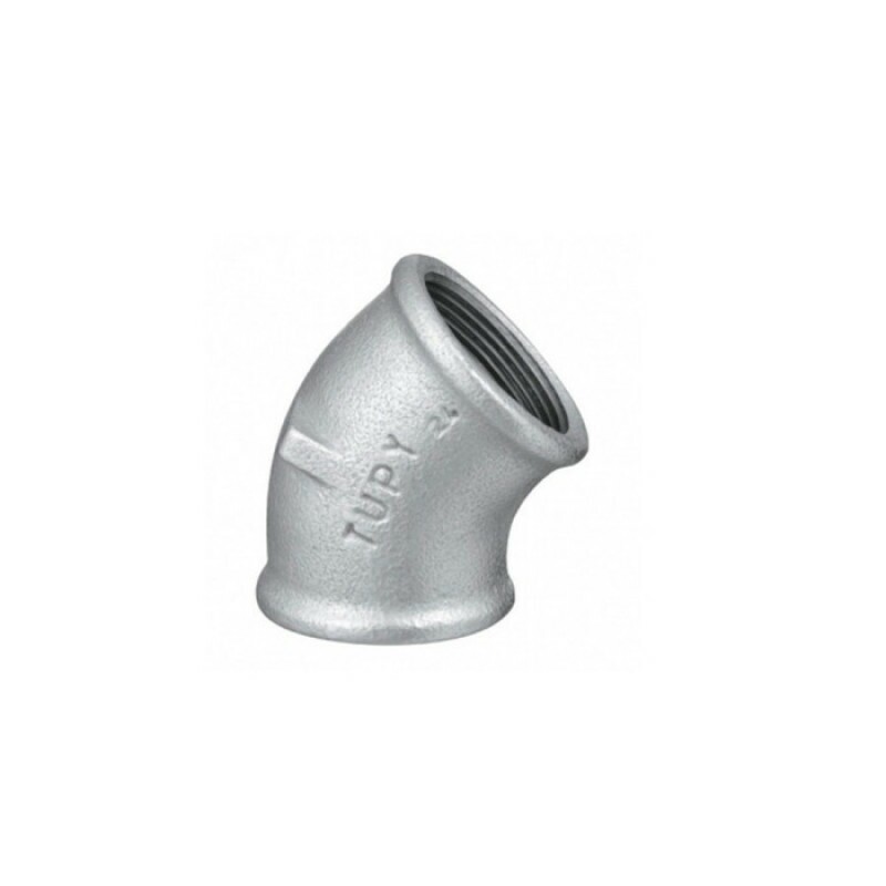 JOELHO DE 1 45º GALVANIZADO (TUPY)