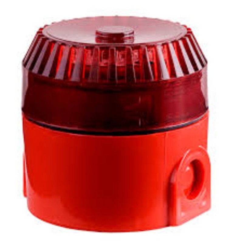 SIRENE CONVENCIONAL SVF ÁUDIO VISUAL 24VCC 100 DB IP-44 EM ABS NBR 17240 (VERIN)