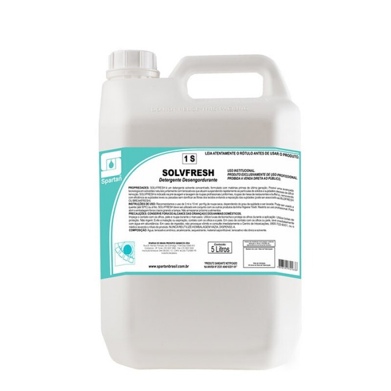 DETERGENTE DESENGORDURANTE SOLVFRESH 5Lts (SPARTAN)